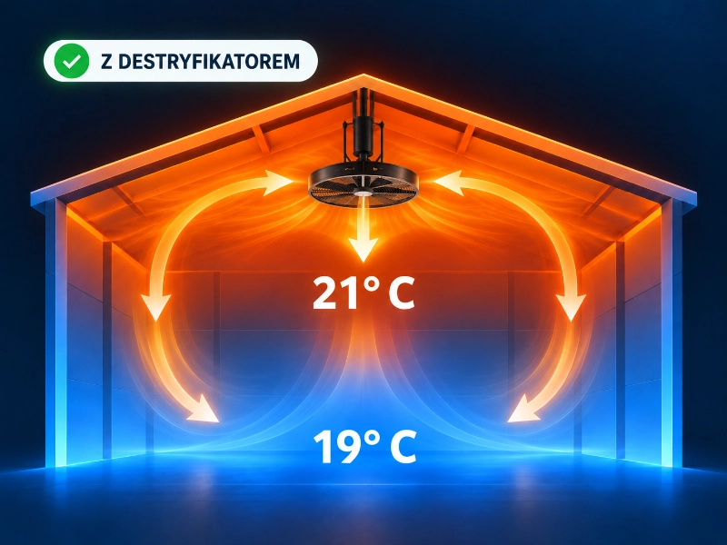 z destryfikatorem obieg powietrza